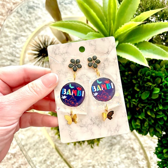 Bambi Acrylic Earrings - Picture 3 of 4